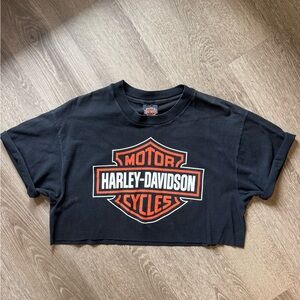 Harley-Davidson Black Crop Top
